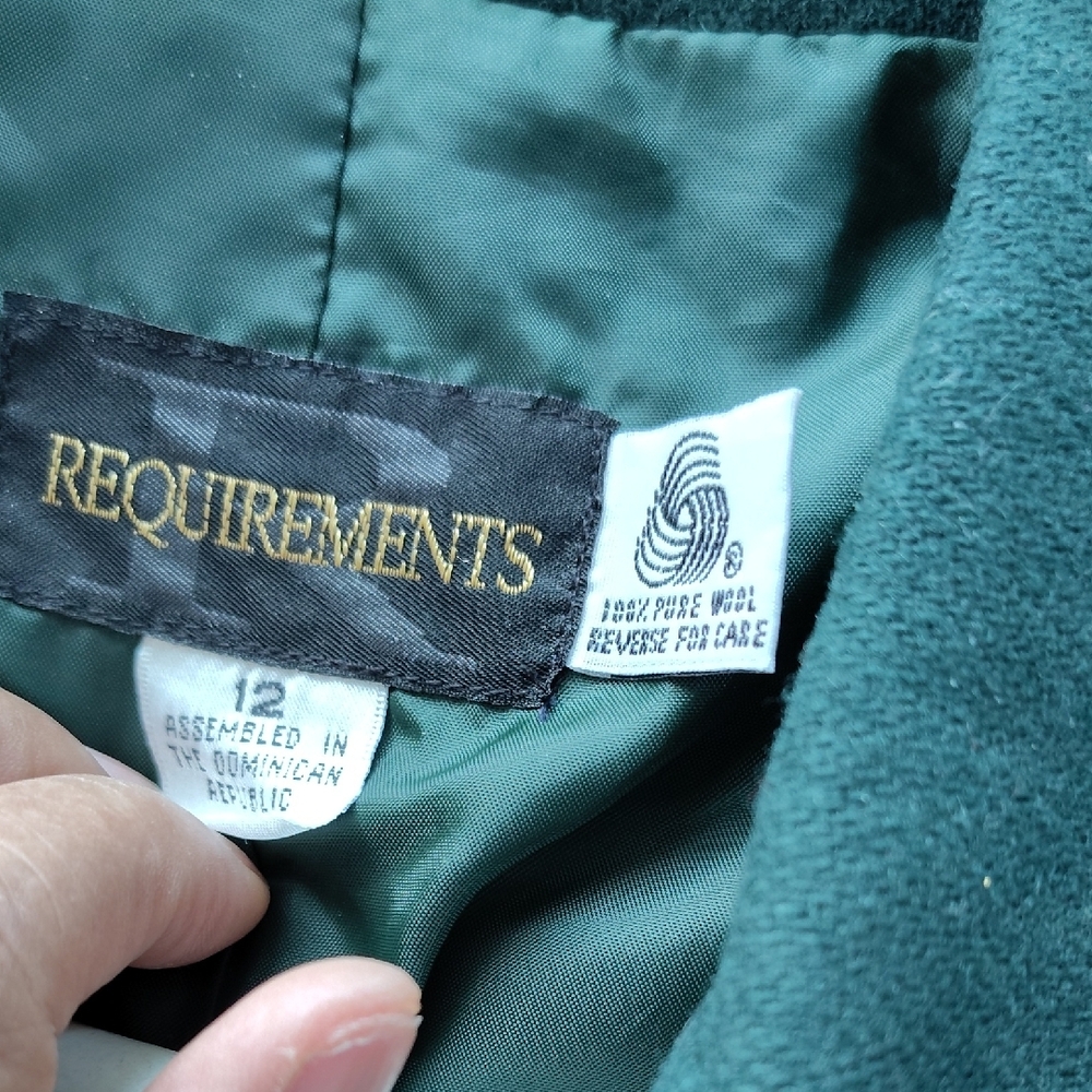 Requirements Emerald Wool Blazer - image 3